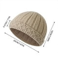 thumbnail image 3 of Womens Winter Hat Winter Beanie Winter Knit Hat With Foldable Brim Thickened Cap for Cold Weather Outdoor Activities Thermal Ear, 3 of 6