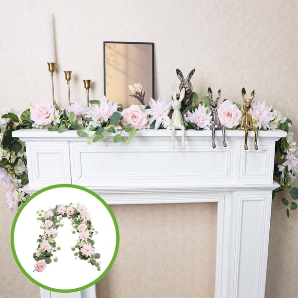 Decoración del hogar, decoración de habitaciones, decoración de paredes, flores artificiales de 1,8 m para bodas, hojas de eucalipto, arcos decorativos de plástico.