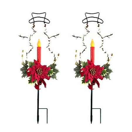 

Kafei LED Christmas Solar Lights Exquisite Snowman Lamps for Garden