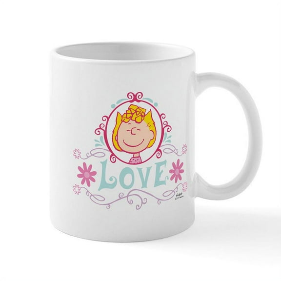 CafePress - Peanuts Sally Brown Love - 11 oz Ceramic Mug - Novelty Coffee Tea Cup
