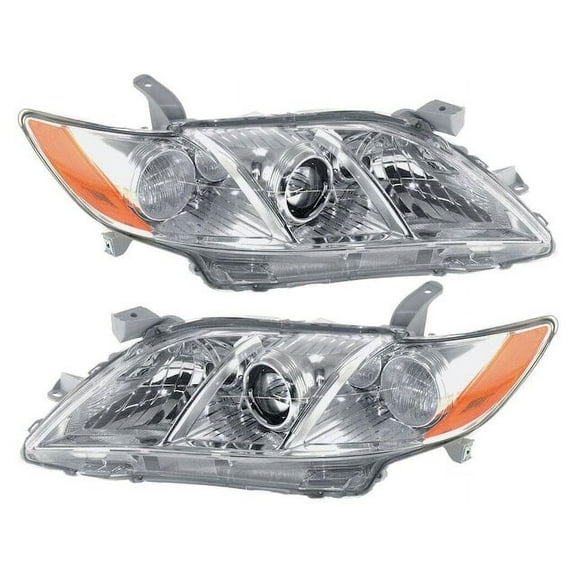 Headlight Assembly Set of 2 - Compatible with 2007 - 2009 Toyota Camry 2008