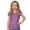 Violet, variante sur T-shirts Décontractés Amples pour Filles, Couleur Bonbon, Manches à Volants, Col Ras du Cou, Manches Courtes, pour Enfants