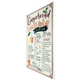 thumbnail image 4 of Northlight 17.25" Gingerbread Christmas Cookies Recipe Metal Wall Plaque Sign, 4 of 4