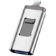 thumbnail image 1 of Memoria USB 3.0 de 64 GB (plateada), 1 of 5