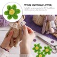 thumbnail image 2 of MasteelfCA 10pcs Flower Patches Handmade Flowers DIY Craft Materials Wool Knitting Flower, 2 of 7