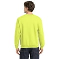 thumbnail image 6 of Gildan Long Sleeve Men's Sweatshirt, Hi Vis Durable Heavy Blend Casual Crewneck Sweatshirt, Safety Green, S, 6 of 6