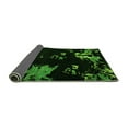 thumbnail image 2 of Ahgly Company Indoor Round Abstract Green Modern Area Rugs, 4' Round, 2 of 4