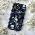 thumbnail image 5 of Midnight Skull & Floral iPhone Case, Dark Gothic Botanical Aesthetic Protective Cover, Elegant Skull Vine Design for iPhone 16 15 14 13 12 11 Pro Max Plus Mini, 5 of 6