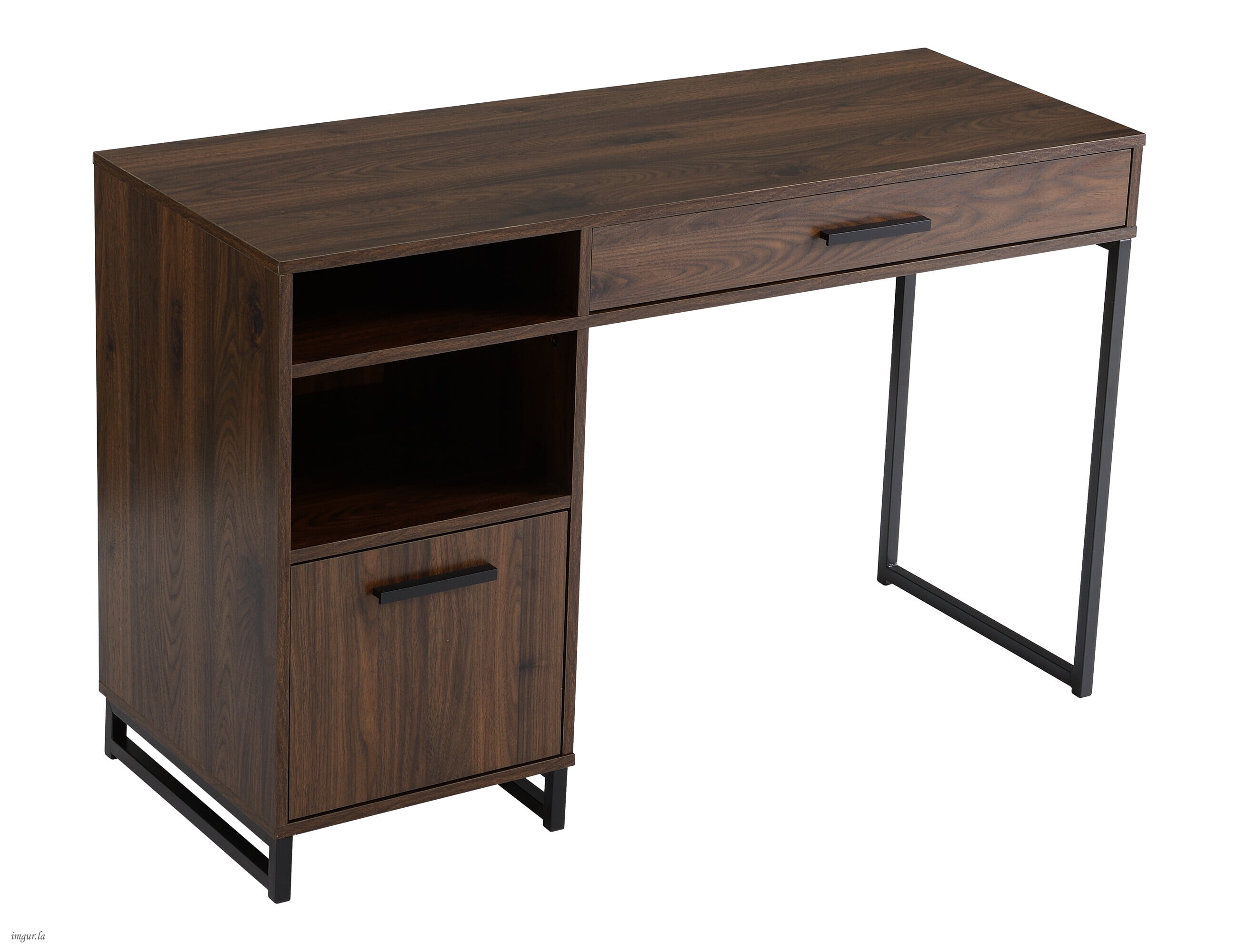 MS WD MTL DESK WALNU