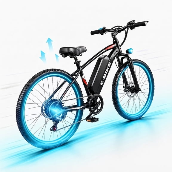 Setohet 26" Electric Bike for Adults , Powerful 500W E Bike with 36V Removable Battery: 7-Speed Commuter Bike ,UL2849