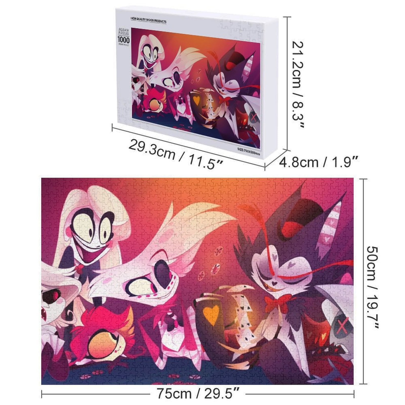 ハズビンホテル ネオンアラスター １０００ピースパズル Hazbin Hotel Puzzle - 1000 PCS Jigsaw Puzzle - Walmart.com