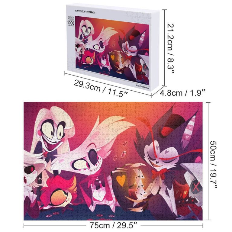 ハズビンホテル ネオンアラスター １０００ピースパズル Hazbin Hotel Puzzle - 1000 PCS Jigsaw Puzzle - Walmart.com