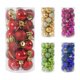 thumbnail image 5 of 12/24/34 piezas de bolas navideñas de oro rosa para decoración de jardín, hogar, árbol de Navidad, adornos colgantes, decoración navideña, Año Nuevo, Navidad, 5 of 5