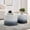 White+Black, variant on Lyuhome Coffee Table Set of 2, Round Side Table Set, Wood End Table for Living Room, Office,No Assembly,Oak