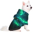 thumbnail image 2 of Fotbe Northern Lights Sudadera con Estampado para Perros Pequeños – Suéter con Capucha para Mascotas, Tela Suave de Forro Polar con Bolsillo-X-Large, 2 of 7