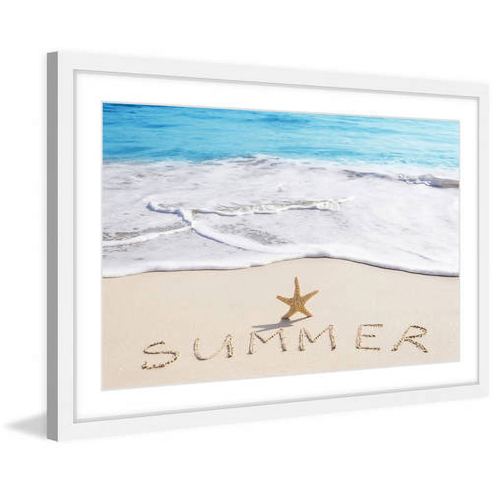 Marmont Hill "Summer Starfish" Framed Painting Print