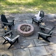 thumbnail image 2 of Highwood 6-pc Classic Westport Adirondack Set with 4 Classic Westport Adirondack Chairs and 2 Folding Side Tables - Outdoor, Eco-friendly, Synthetic Wood, 2 of 8
