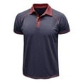 thumbnail image 4 of pstuiky camisetas de manga corta para hombre, Blusa de manga corta con cuello vuelto, transpirable, con botones y color liso para hombre camisas casuales para hombre xxxl, 4 of 7