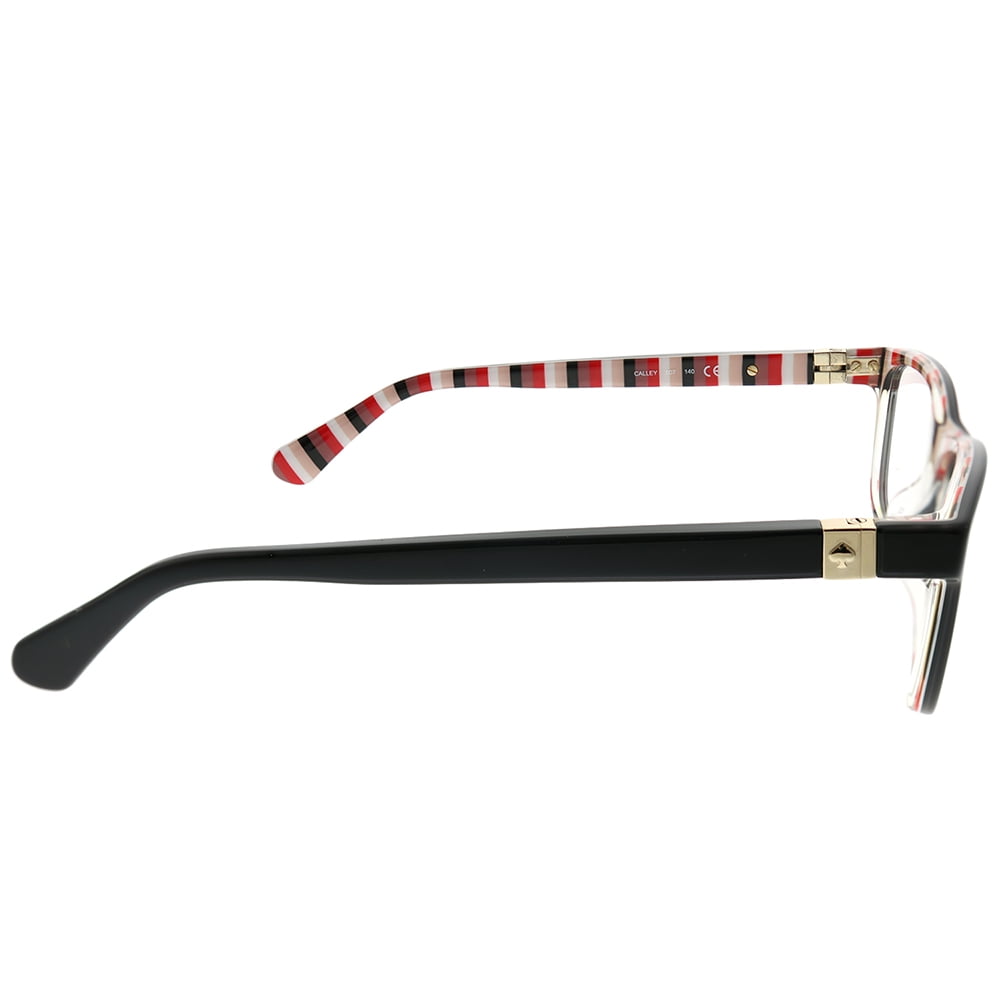 Kate Spade  Plastic Womens Rectangle Eyeglasses Black 52mm Adult