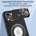 thumbnail image 5 of Magnetic for iPhone 15 Case Compatible with Magsafe [Glass Lens Camera Protector] Shockproof Hard PC Matte Back Protective Soft TPU Edge Phone Cases for iPhone 15 Black, 5 of 14