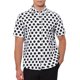 thumbnail image 1 of Camisa de puntos de INSPIRE CHIC para hombres, de manga corta de verano, camisa de vestir blanca con estampado de puntos XL, 1 of 1
