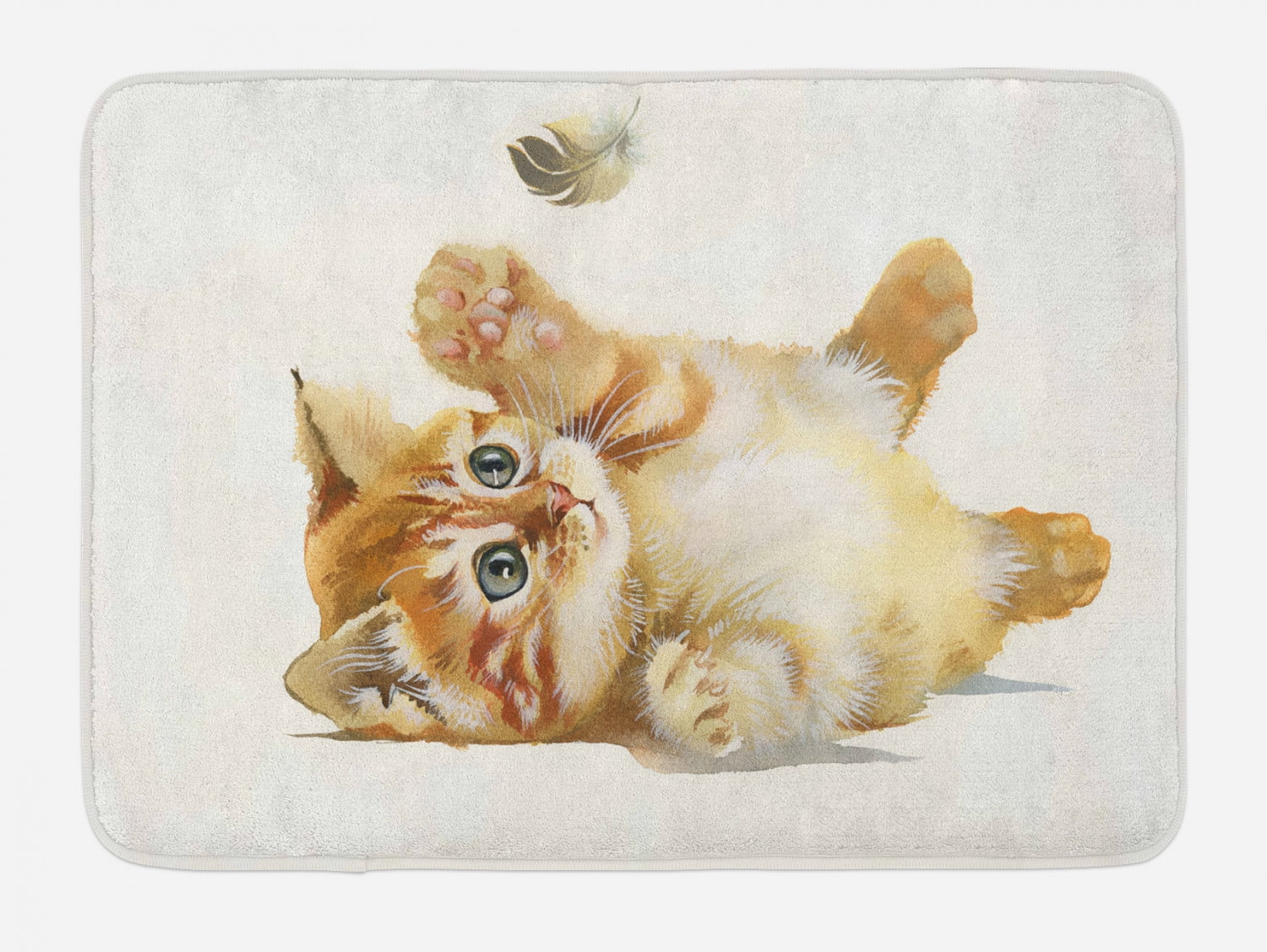 Adorable Design Cat-Picture Bath Mat