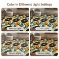 thumbnail image 7 of ODIKA 5'x7' Washable Area Rug Music Sound Note Equipment Nostalgic Entertainment Round Movie for Guest Room, Lounge, Apartment, Non-Slip Low Profile, Stain Resistant, 7 of 7