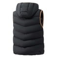 thumbnail image 3 of LEKWK Puffer Vest Men Sleeveless Zip Up Casual Jacket with Hood Lightweight Fall Winter Warm Outerwear for Golf Running Outdoor Ski Snow, 3 of 4