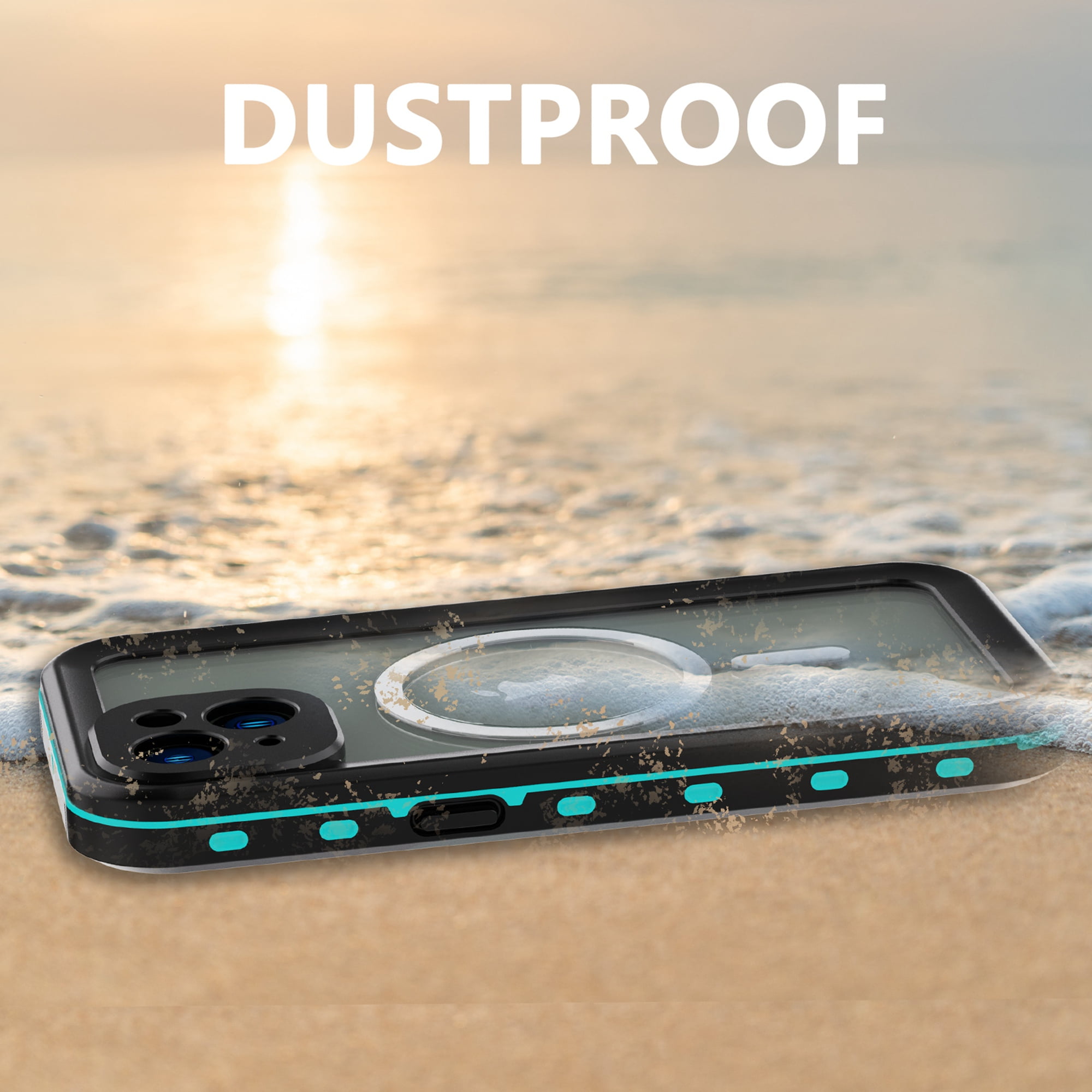 iPhone 14 Waterproof Case, Dteck Full Body Heavy Duty Protection Full Sealed Cover Shockproof Dustproof Built-in Clear Screen Protector Rugged Case for Apple iPhone 14 6.1 inch 2022,Blue