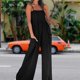 thumbnail image 5 of Mamelucos Mono casual de mujer sin espalda mono de talle alto de color sólido (negro M) Ygjytge Negro T M para Mujer, 5 of 8