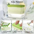 thumbnail image 3 of Bandejas para cubitos de hielo grandes, paquete de 2, de silicona de fácil liberación y cuadradas enormes de 2 pulgadas, 8 bandejas para cubitos de hielo con tapa extraíble resistente a derrames, sin, 3 of 5