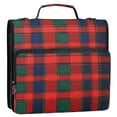 thumbnail image 5 of FORMRS Zipper Binder with Shoulder Strap 2-inch Ring 500 Sheet Capacity File Bag, Red and Blue Pattern, 5 of 5
