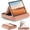 Peach Fuzz, variant on Tablet Pillow Stand, Multi-Angle Viewing tablet Holder for Lap, Bed and Desk, Foldable Soft Pad Dock with Stylus Mount Compatible with tablet Pro 12.9, 10.5, 11, Air, Mini, Phones, Books, E-Reader