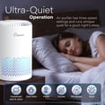 thumbnail image 3 of Crane True HEPA Air Purifier, Up To 150Sq. Ft., With Aroma Tray, Night Light, Adjustable Fan Speed and Timer Function, 3 of 5