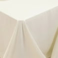 thumbnail image 6 of BalsaCircle Ivory 90" x 156" Cotton Blend Rectangular Tablecloth Wrinkle Resistant Fabric Table Linens Party Wedding Reception Event Decorations, 6 of 8