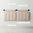 thumbnail image 4 of Nathan James Remi Queen Wall Mount Channel Tufted White Cloud Adjustable Headboard with Black Metal Rail, 4 of 7