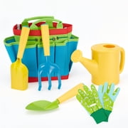 6 PCS Kids Garden Tools Set Watering Can, Shovel, Rake, Fork
