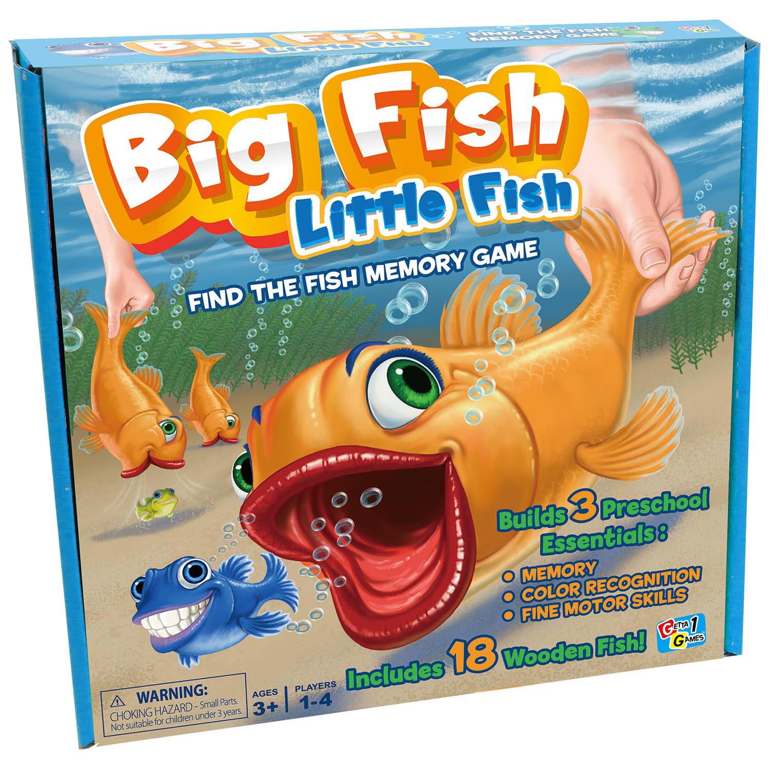 Getta1Games™ Big Fish Little Fish Memory Game 