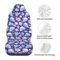 thumbnail image 5 of Pofeuu flower Skull starry sky Print Automotive Car Seat Covers Flat Cloth Full Set Seat Covers,Car Seat Covers front seats for Cars Trucks and SUVs(Two packs), 5 of 7