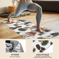 thumbnail image 4 of Brown Mushroom Plant White Pattern Hot Yoga Mat Towel Non Slip for Hot Yoga - Quick-Drying Yoga Mat Cover with 4 Corner Pockets with Travel Bag - Hot Yoga Towel Non Slip 70"x26", 4 of 6