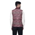 thumbnail image 3 of Atasi Decorative Casual Jacket For Men Printed Nehru Jacket Mens Wedding Indian Waistcoat Mandarin Blazer-Small, 3 of 4
