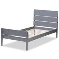 thumbnail image 4 of Baxton Studio Nereida Twin Slat Platform Bed in Gray, 4 of 8