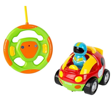 Kids Toy Remote Control Race Car - Cartoon RC Car With Music And Lights