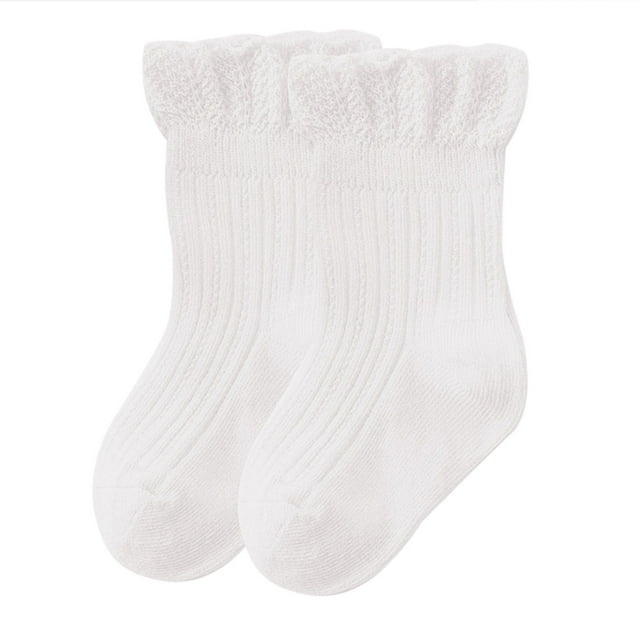 xiaxaixu Little Girls Breathable Socks Flouncing Boneless Short Tube Socks