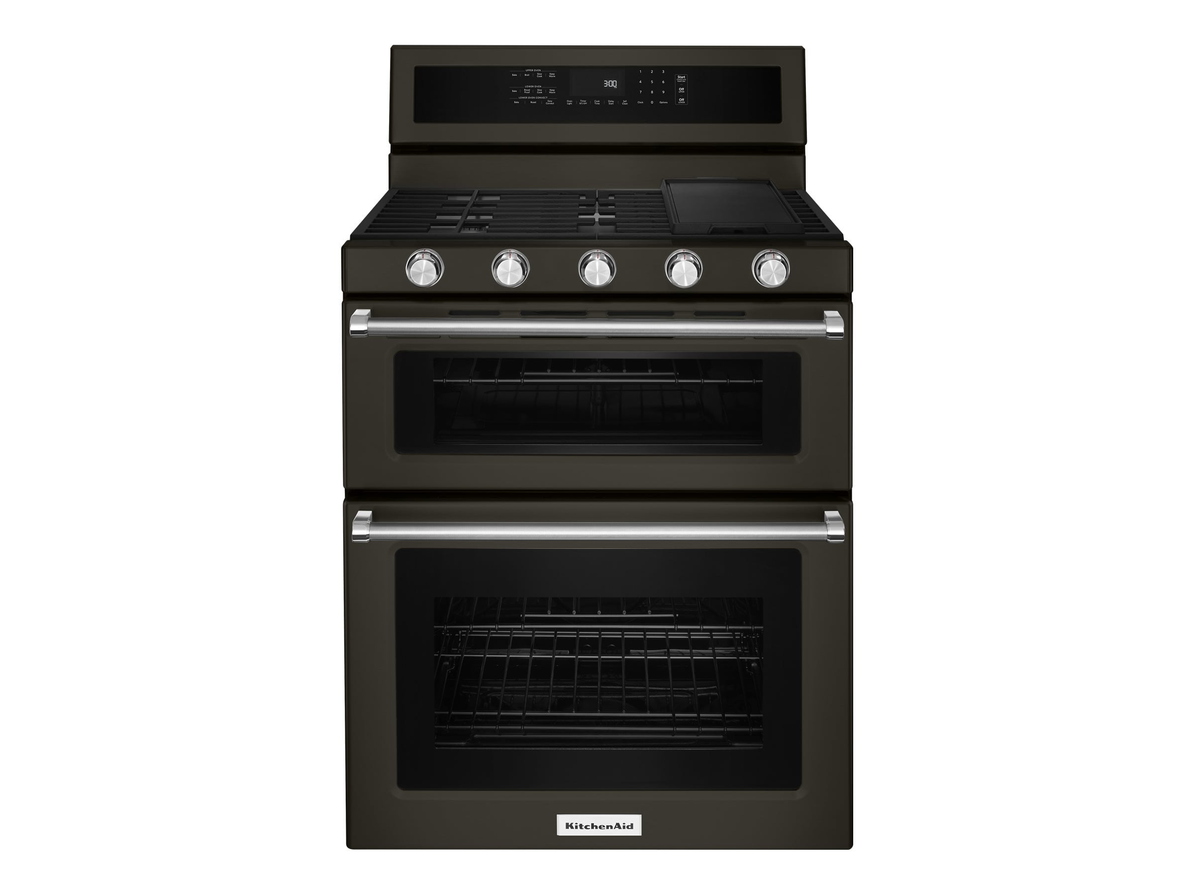 KitchenAid KFGD500EBS Range (double oven) freestanding width 29.