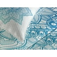 thumbnail image 4 of Ambesonne Leaf Quilted Bedspread Set 3 Pcs, Paisley Motif Bohem Art, Queen Size, Pale Blue Lilac, 4 of 5