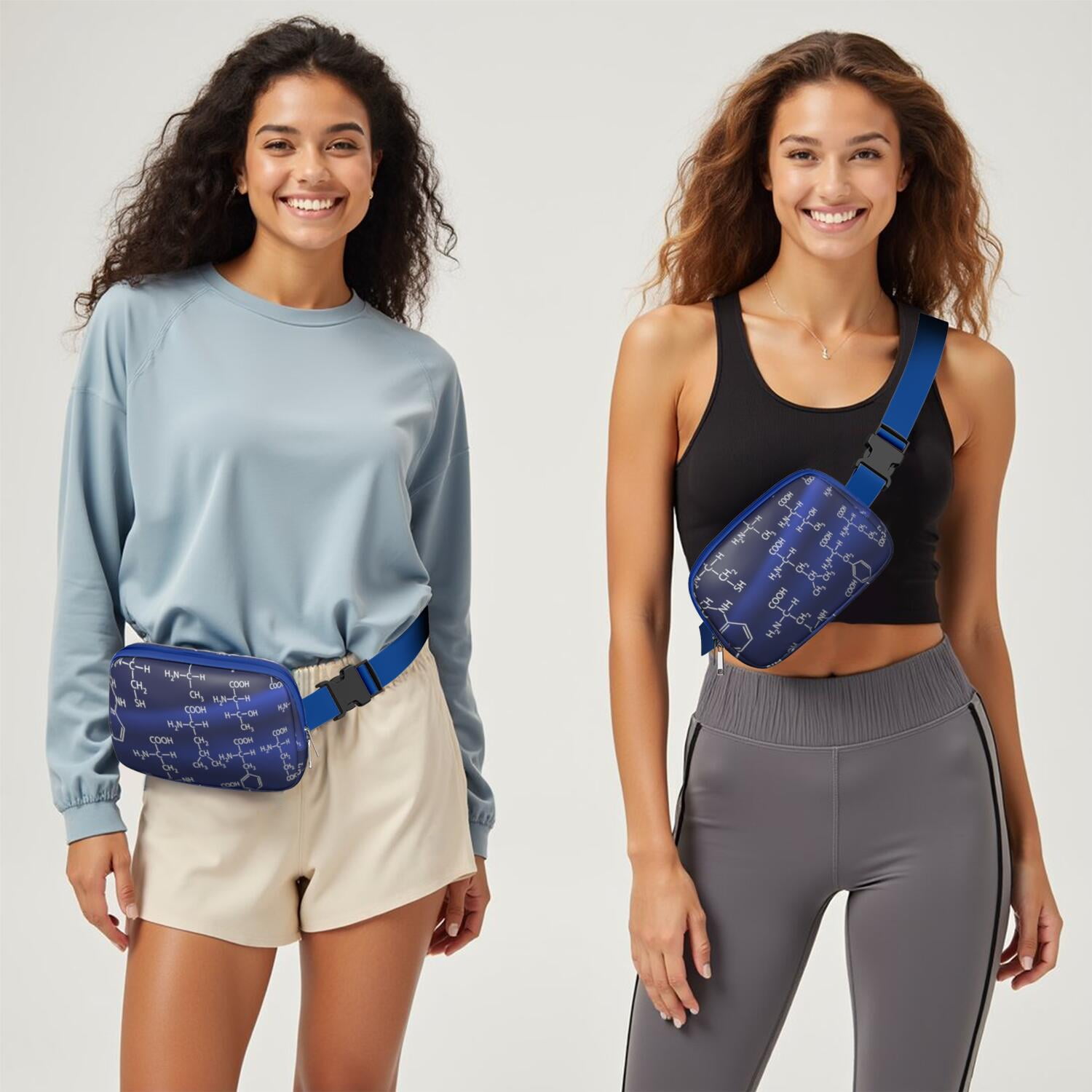 Scientific Laboratory Fanny Pack – Fun & Functional Waist Bag Featuring Biology Elements and Science Knowledge