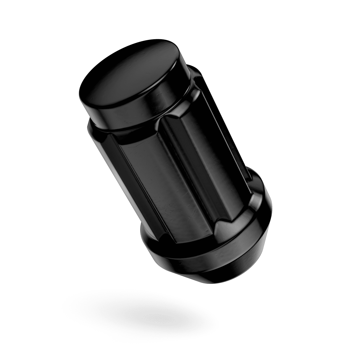 StanceMagic 20pcs Black Spline 12x1.25 Tuner Lug Nuts - Closed End, Cone Seat, 1.4" Length, 0.78" Width - Includes Socket Key 3/4" (19mm) Hex - Compatible with Nissan Infiniti Subaru Scion FR-S FRS