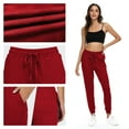 thumbnail image 4 of Women's Joggers Pants Active Sweatpants Cotton Tapered Workout Yoga Lounge Track Pants with Pockets, 4 of 9
