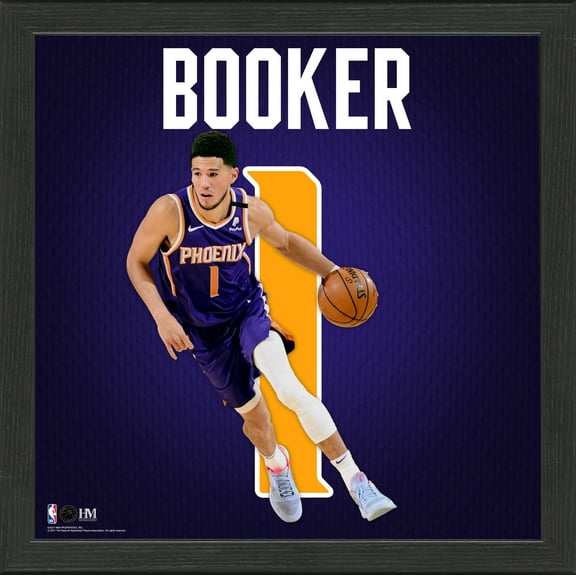 Highland Mint Devin Booker Phoenix Suns 13'' x 13'' Impact Jersey Framed Photo